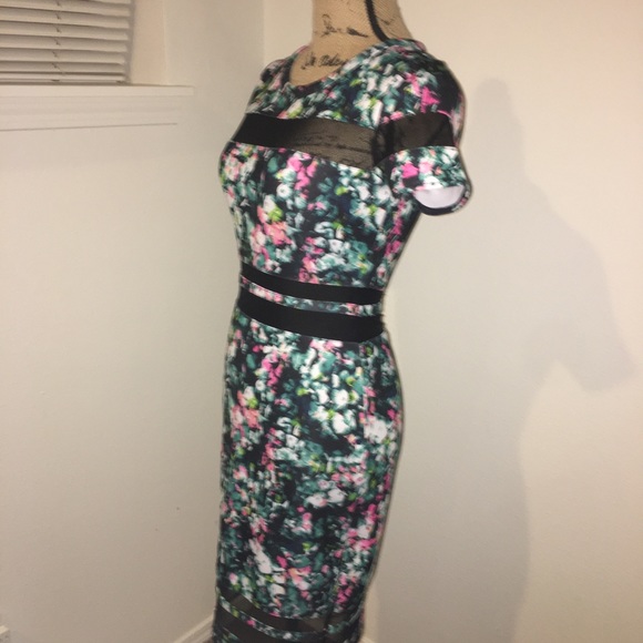 Teal floral dress - Picture 2 of 5